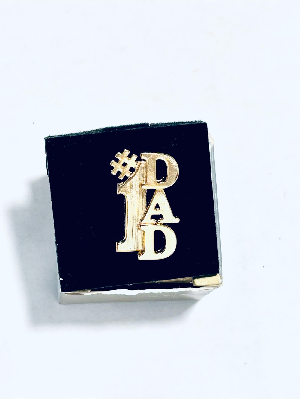 Vintage Avon #1 Dad Gold Tone Lapel Pin - Men's Accessories
